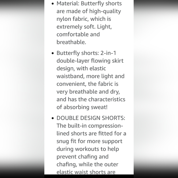 🎈BUY 1 GET 1 FREE🎈Luogongzi Butterfly Built-In Compression Lined Shorts M - Picture 14 of 15